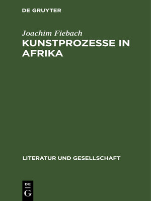 cover image of Kunstprozesse in Afrika